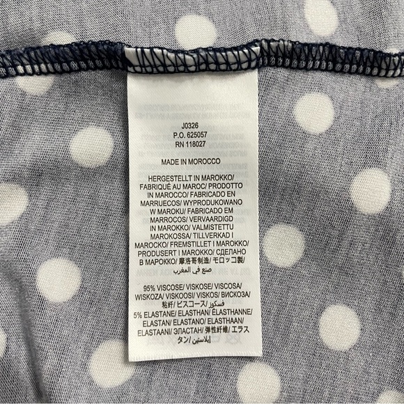 Boden Amelie Polka Dot Jersey Midi Dress cap sleeves Size 4 - Picture 11 of 11